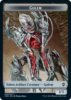 Golem Token Light Play, English Magic the Gathering MTG Commander Legends - Image 1