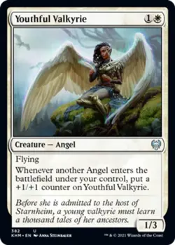 x4 Youthful Valkyrie U MTG Kaldheim M/NM, English - Image 1