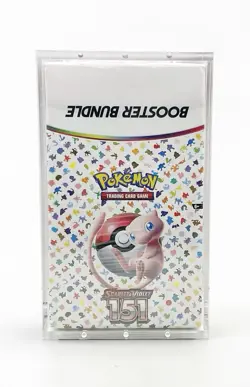 Sealed Pokemon Scarlet & Violet Mew 151 Booster Bundle Display & Acrylic Case - Image 1