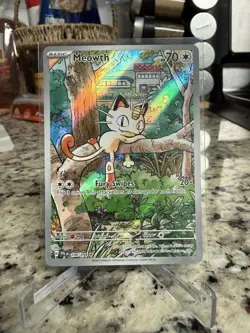 Phantasmal Flames Pokemon TCG Meowth Illustrator Rare 106/094 - Image 1