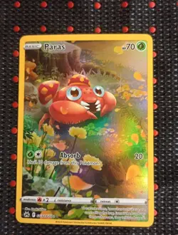 Paras GG32/GG70 Ultra Rare Holo Crown Zenith: Galarian Gallery Pokemon NM - Image 1