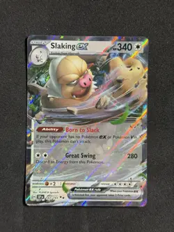 Slaking ex 147/191 Double Rare Pokemon Surging Sparks SV8 NM - Image 1