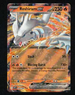 2025 Pokemon SV White Flare WHT EN Reshiram ex Double Rare #020/086 - Image 1