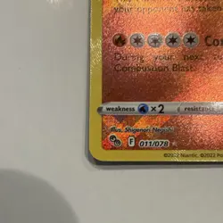 Pokemon TCG Radiant Charizard 011/078 Pokemon GO Radiant Rare Holo Negishi - Image 3