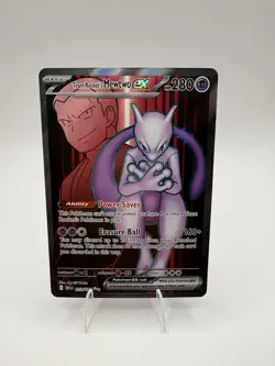 Pokemon TCG Team Rockets Mewtwo EX 213/182 Ultra Rare Destined Rivals - Image 1