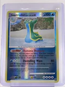 GASTRODON EAST SEA LV.43 2007 POKEMON REVERSE HOLO RARE 8/132 Q2045 - Image 1