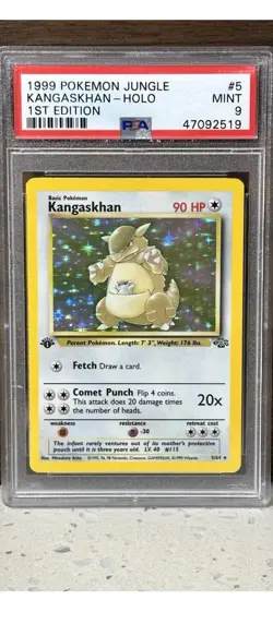 Pokemon 1999 Kangaskhan Jungle 1st Edition Holo Rare PSA 9 5/64 - Image 1