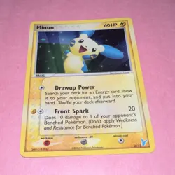 Pokemon Minun Holo Common 60 HP EX Trainer Kit 2 6/12 The Pokemon Company 2006 - Image 1