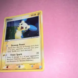 Pokemon Minun Holo Common 60 HP EX Trainer Kit 2 6/12 The Pokemon Company 2006 - Image 3