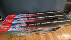 Pokemon TCG Prismatic Evolution Lucario Tyranitar EX Premium Collection LOT OF 3 - Image 3