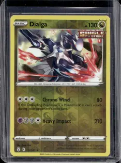 2021 Pokemon SWSH Evolving Skies Dialga Reverse Holo #112/203 - Image 1