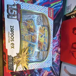 Pokemon TCG Scarlet & Violet 151 Zapdos EX Box Booster Promo Oversize English - Image 1