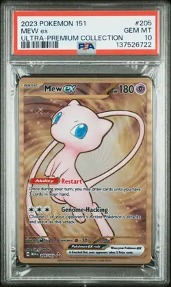 2023 POKEMON 151 ULTRA-PREM COLL #205 MEW EX PSA 10 - Image 1