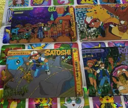 Pokemon Vintage Pocket Monsters Vending HOLO Prism (4x) Stickers 1998 Nintendo - Image 4