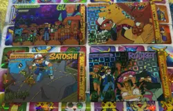 Pokemon Vintage Pocket Monsters Vending HOLO Prism (4x) Stickers 1998 Nintendo - Image 5