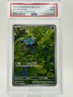 Pokemon Bulbasaur Sv: Scarlet & Violet 151 166/165 PSA 9 Illustration Rare Holo - Image 2