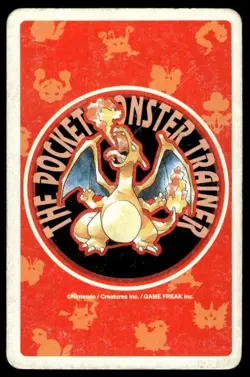 Machop 3 of Clubs Charizard Poker Deck Pokemon Japanese ~ HP - Image 2