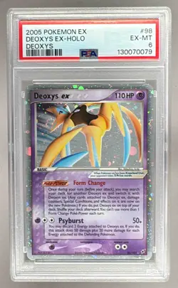 130070079 Deoxys ex 2005 Pokemon EX Deoxys #98 PSA 6 - Image 1