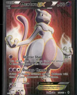 2015 Pokemon BREAKthrough Ultra Rare Full Art Mewtwo EX 158/162 - Image 1