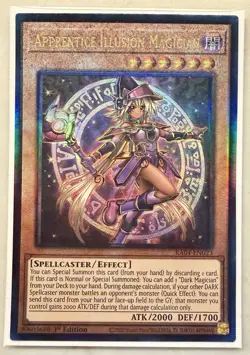 Yugioh! 1x Apprentice Illusion Magician RA04-EN023 Ultimate Rare 1st Ed NM - Image 1