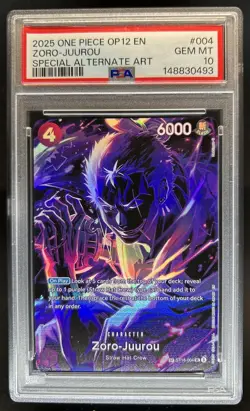 2025 One Piece Legacy of the Master Zoro-Juurou Special Alt Art #ST18-004 PSA 10 - Image 1