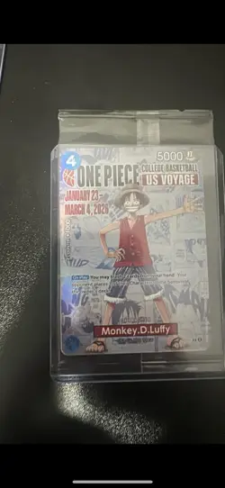 Monkey.D.Luffy (055) (College Basketball US Voyage) P-055 One Piece Promotion... - Image 1