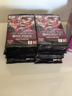 Lot Of 24 One Piece A Fist Of Divine Speed OP11 Booster Packs Display Box - Image 4