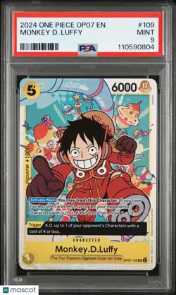 2024 One Piece OP07 500 Years In The Future Monkey D. Luffy OP07-109 PSA 9 - Image 1