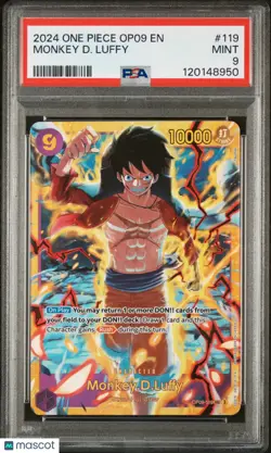 2024 One Piece OP09 Emperors in the New World Monkey.D.Luffy OP09-119 PSA 9 - Image 1