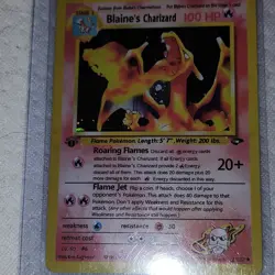 Pokemon Blaine's Charizard Holo Gym Challenge 100 HP Card 2/132 WOTC - Image 2