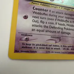 Pokemon TCG Wobbuffet Neo Discovery 16/75 Holo Unlimited Rare Card - Image 2