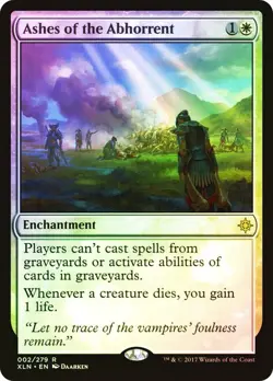 Ashes of the Abhorrent (NM) Foil #2 Ixalan XLN Magic card MTG - Image 1