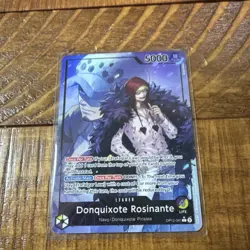 Bandai One Piece CCG Donquixote Rosinante OP12-061 Leader Alt Art Foil Card - Image 1