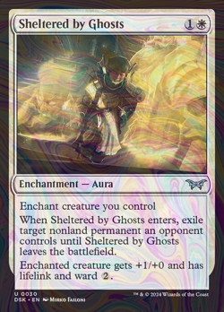 Foil Sheltered by Ghosts - DSK - 30 | MTG Card - Image 1