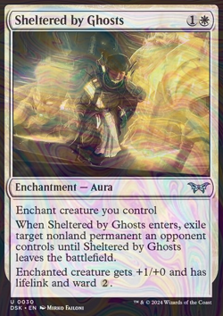 Foil Sheltered by Ghosts - DSK - 30 | MTG Card - Image 3