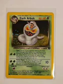 Pokemon Card - Dark Arbok 2/82 Holo Rare Team Rocket Set - Image 1