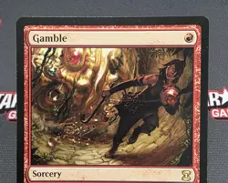 MTG Gamble- DAMAGED -Eternal Masters Magic the Gathering Card #132 - Image 3