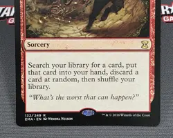 MTG Gamble- DAMAGED -Eternal Masters Magic the Gathering Card #132 - Image 4