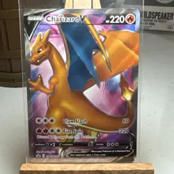 Pokemon TCG Charizard v Sword & Shield SWSH050 Holo Promo Card - Image 1