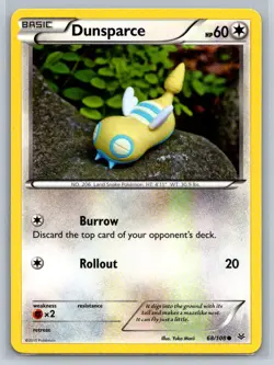 Dunsparce #68/108 XY - Roaring Skies Common - Pokemon Cards E15 - Image 1