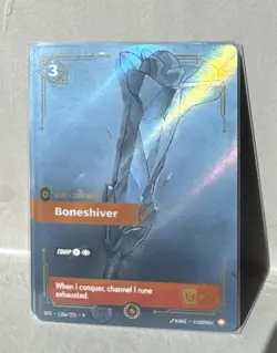Boneshiver - Riftbound - SFD 118a/221 P - Las Vegas Regional Promo Card - Image 2