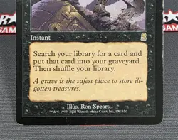 MTG Entomb- DAMAGED -Odyssey Magic the Gathering Card #132 - Image 4