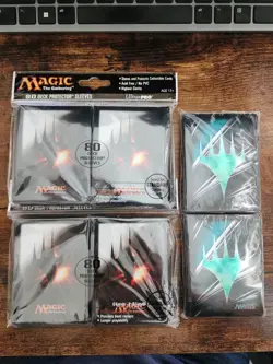 MTG ⭐DECK PROTECTOR SLEEVES ⭐Ulra Pro ⭐RARE Planeswalker Symbol! 260 Cnt ⭐Magic - Image 1