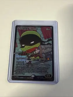 MTG Dark Leo & Shredder (Showcase) Teenage Mutant Ninja Turtles Foil - Image 1