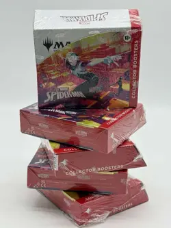 Lot of (5) Magic The Gathering Spider-Man Collector Boosters Sealed Boxes - Image 1