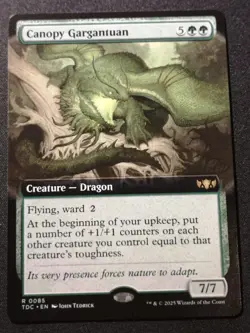Canopy Gargantuan - Extended Art - TDC - MTG - EN - NM - 0085 - Image 1