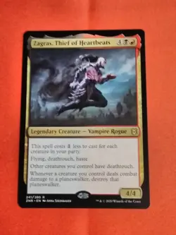 Zagras, Thief of Heartbeats - Zendikar Rising - Reg Rare - MTG - Unplayed Mint+ - Image 1