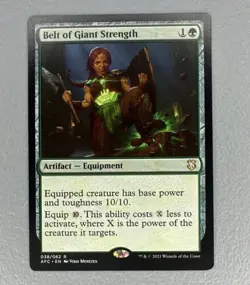 MTG - Belt of Giant Strength | AFC | Rare 038/062 | NM - Image 1