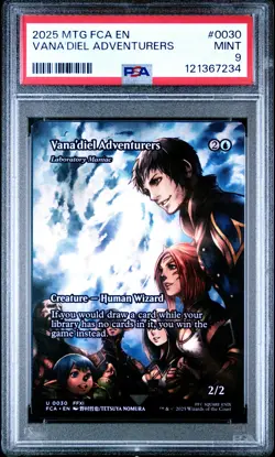2025 MTG FINAL FANTASY THROUGH THE AGES #0030 VANA'DIEL ADVENTURERS PSA 9 - Image 1