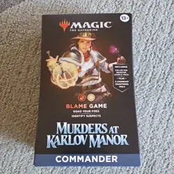 Magic the Gathering Blame Game Murders Karlov Manor Commander Deck New Sealed - Image 1